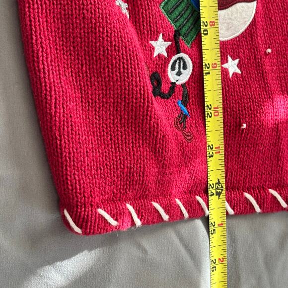 Cappagalla Ugly Christmas Sweater size small, red - Picture 4 of 8